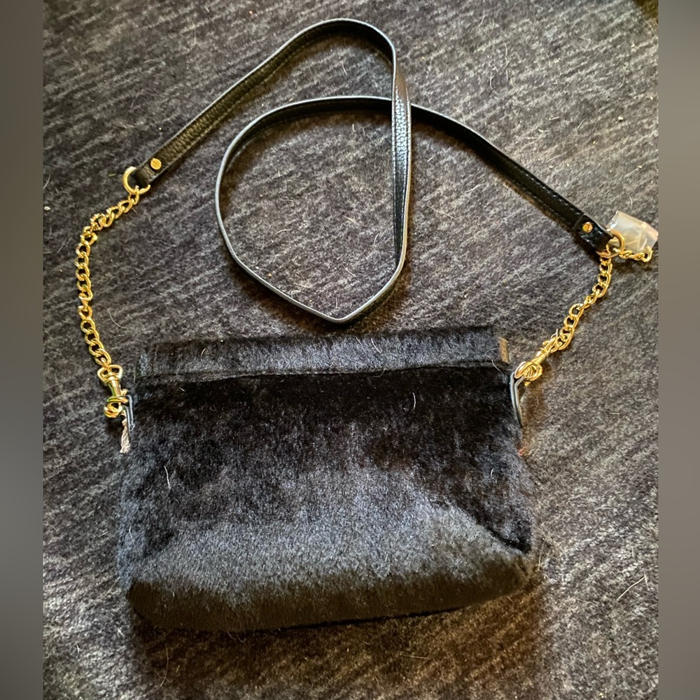 Faux fur mini purse